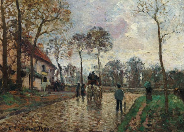 The Coach to Louveciennes from Camille Pissarro