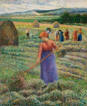 Hay harvest at Eragny