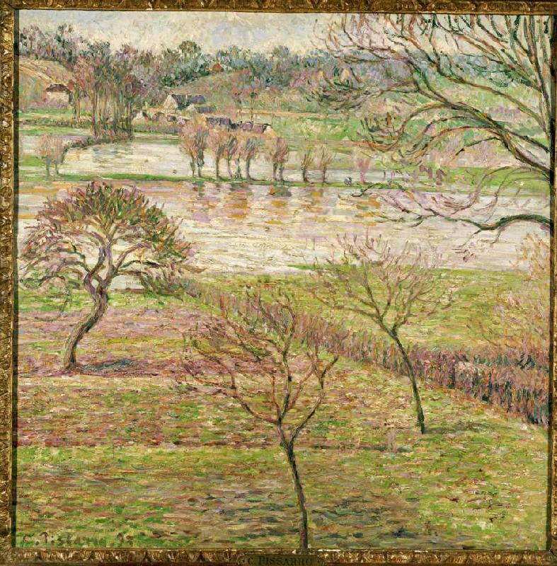 Inundation in Eragny. from Camille Pissarro