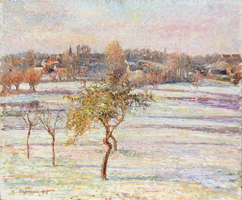 White Frost at Eragny, 1895 (oil on canvas) from Camille Pissarro