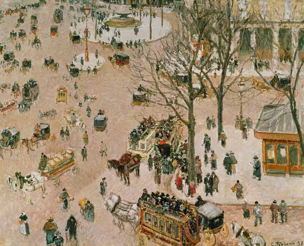 Place du Theatre Francais from Camille Pissarro