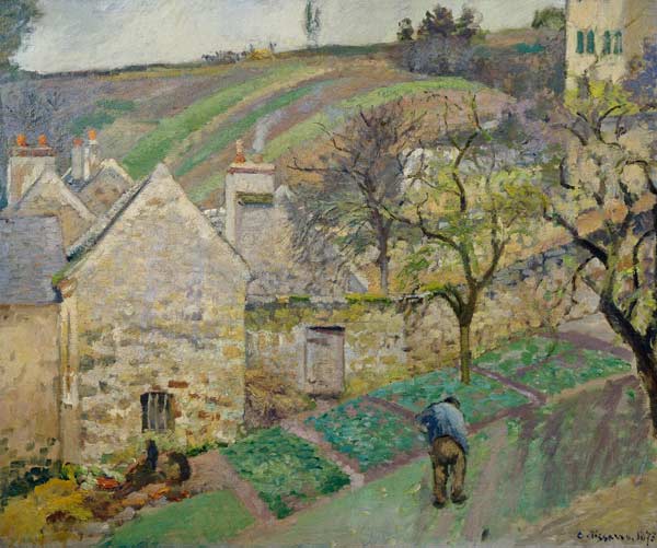 Hillside of the Hermitage, Pontoise from Camille Pissarro