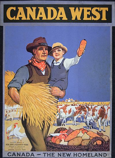 Poster promoting immigration to Canada from Canadian School