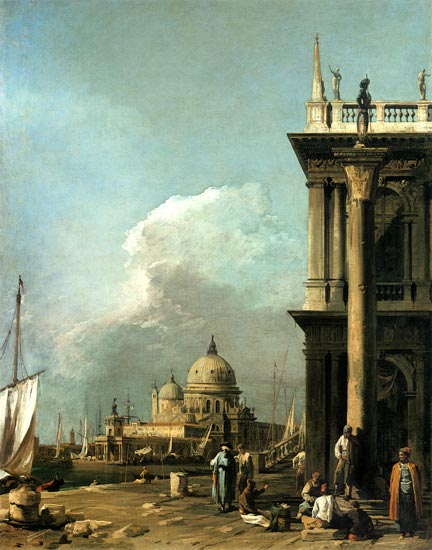 Entrance to's The grand Canal from of The Piazzetta from Giovanni Antonio Canal (Canaletto)