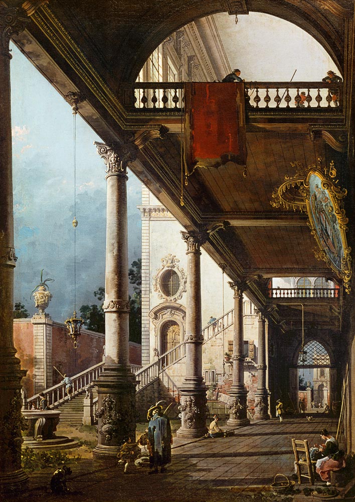 Caprice with Kolonade from Giovanni Antonio Canal (Canaletto)