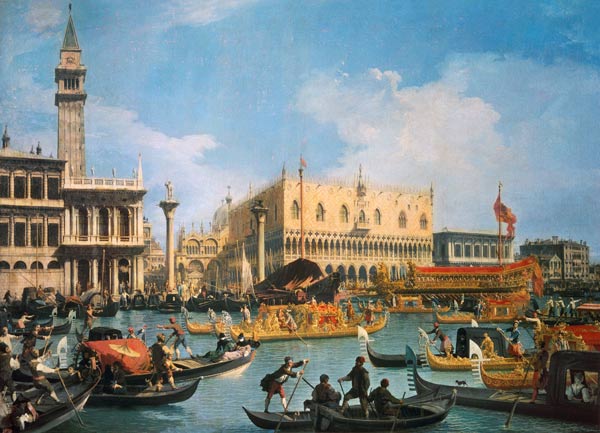 The Buccintoro on Ascension Day from Giovanni Antonio Canal (Canaletto)