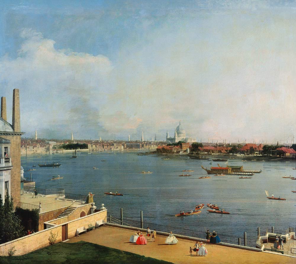 The Thames and the centre of London from Richmond House from Giovanni Antonio Canal (Canaletto)