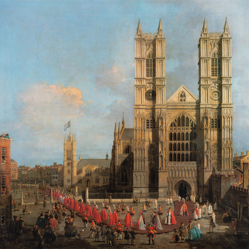 Procession of the Knights of the Bath from Giovanni Antonio Canal (Canaletto)