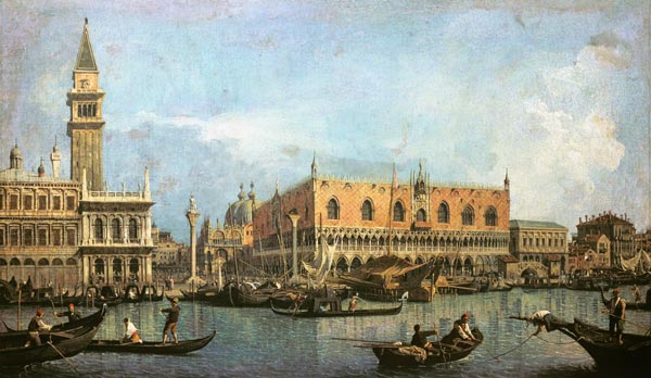 The Molo and the Piazzetta San Marco, Venice from Giovanni Antonio Canal (Canaletto)