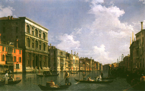 Grand Canal: looking South west from The Palazzo Grimani to The Palazzo Foscari from Giovanni Antonio Canal (Canaletto)