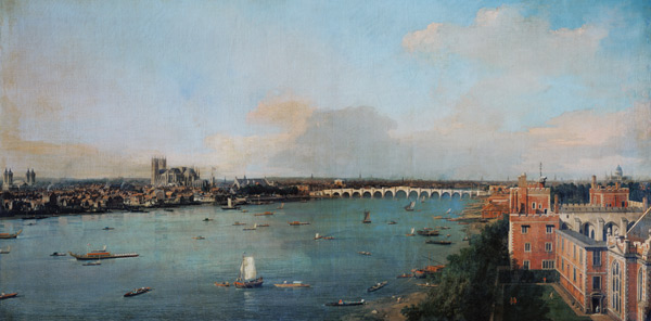 London, the Thames and Saint Paul of Cathedral from Giovanni Antonio Canal (Canaletto)