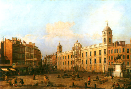 Northumberland House in London from Giovanni Antonio Canal (Canaletto)