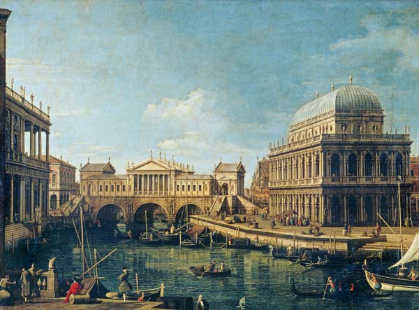 Caprice: are of Palladian design of for The Rialto bridge from Giovanni Antonio Canal (Canaletto)