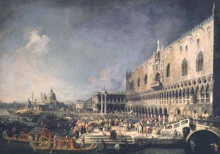 The Reception of the French Ambassador in Venice from Giovanni Antonio Canal (Canaletto)