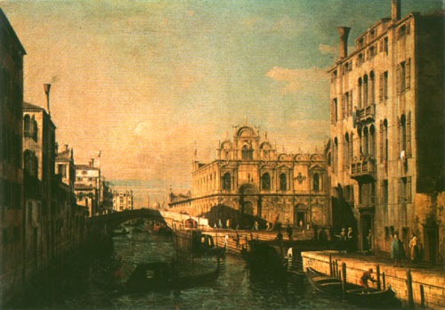 Riva the Mendicanti and The Scuola di p. Marco from Giovanni Antonio Canal (Canaletto)