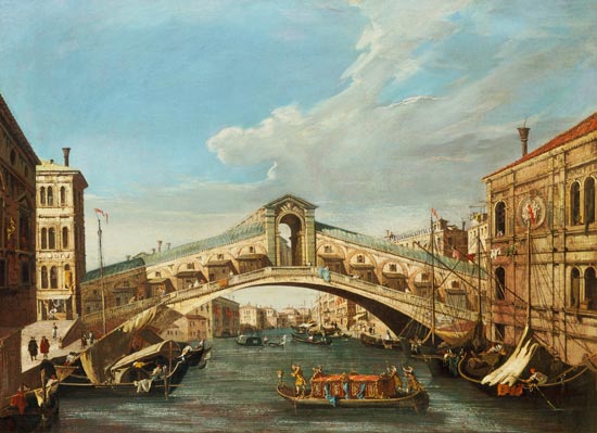 The Rialto Bridge, Venice from Giovanni Antonio Canal (Canaletto)
