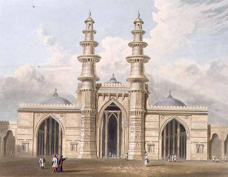 The Shaking Minarets of Ahmedabad, from Volume I of 'Scenery, Costumes and Architecture of India', e from Captain Robert M. Grindlay