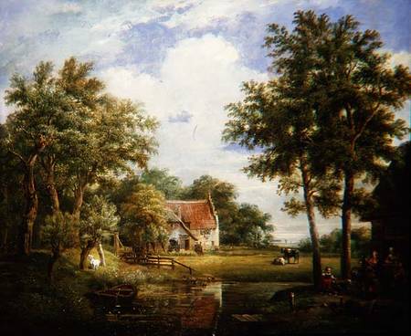 Dutch Farm Scene from Carel Lodewijk Hansen
