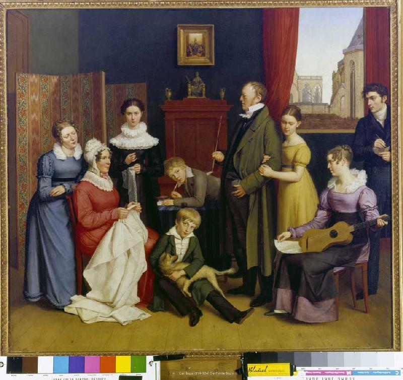 The family Begas. from Carl Begas d. Ä.