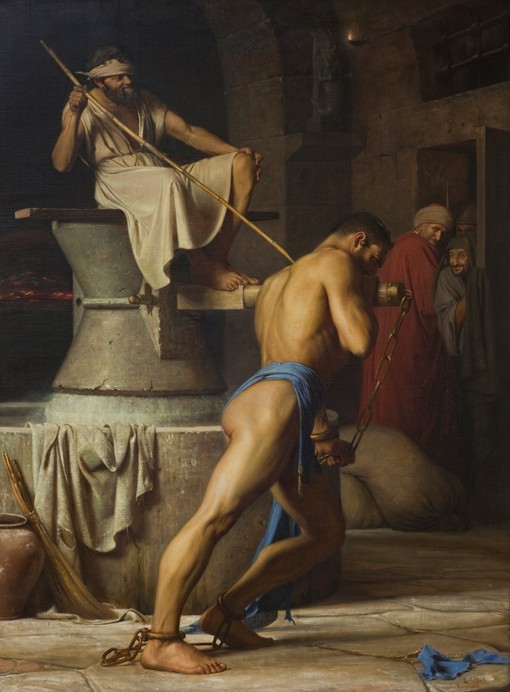 Samson and the Philistines from Carl Bloch