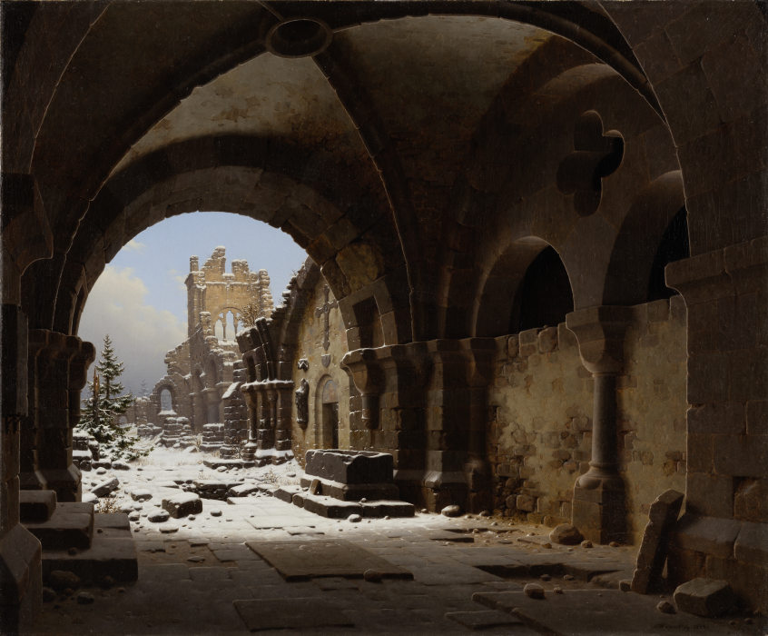 Church Ruin in Winter from Carl Georg Hasenpflug