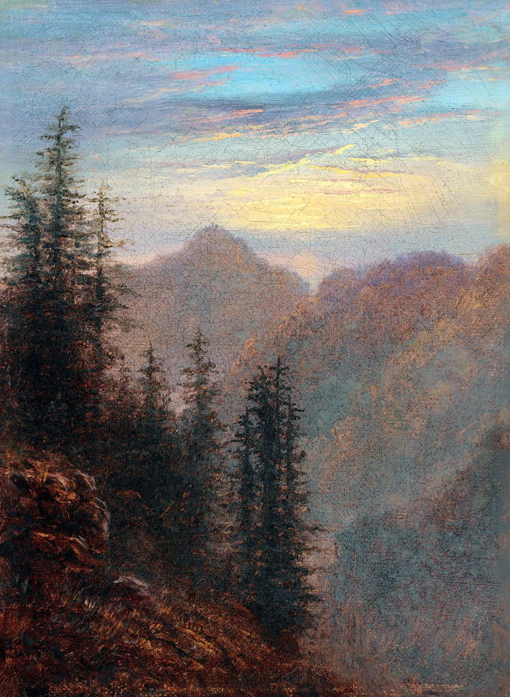 Mountain landscape at dusk from Carl Gustav Carus