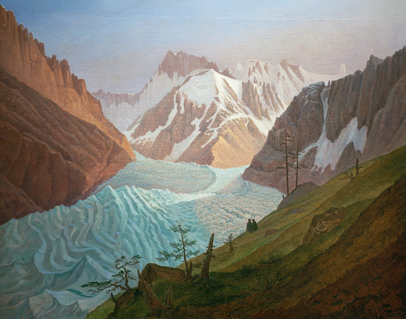 The Mont Blanc Massif from Carl Gustav Carus