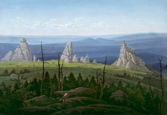 The three stones in the Sudeten Mountains from Carl Gustav Carus