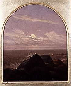 Sea coast in the moonlight from Carl Gustav Carus