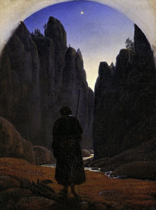 Pilgrim in a Rocky Valley from Carl Gustav Carus