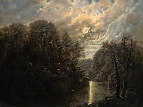 River Landscape in the Rosental near Leipzig