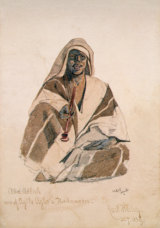 Abd Allah, one of Agile Agha's Bedouin from Carl Haag