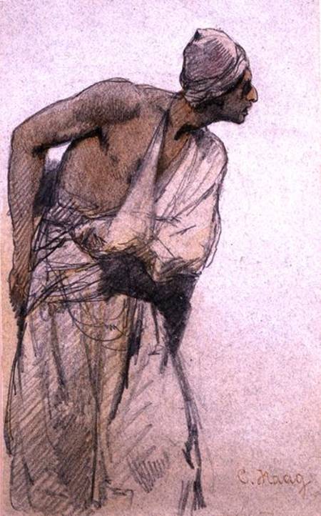 An Arab Peasant (pencil and w/c wash on paper) from Carl Haag