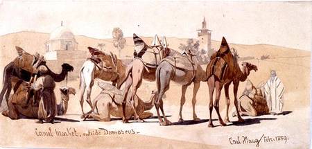 Camel Market Outside Damascus from Carl Haag