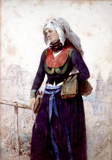 A Nun in Bavaria from Carl Haag