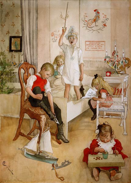 Am Morgen des Weihnachtstages from Carl Larsson