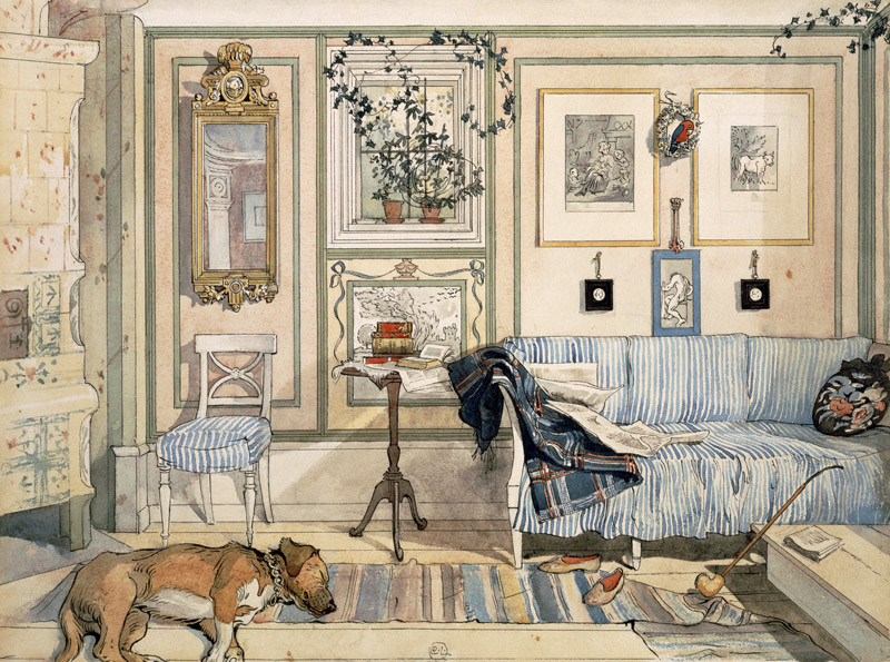 Cosy Corner, from 'A Home' series from Carl Larsson