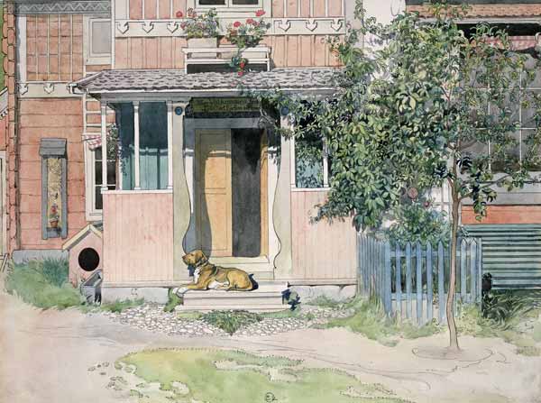 The Verandah, from 'A Home' series from Carl Larsson