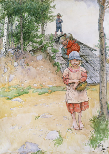 By the Cellar from Carl Larsson
