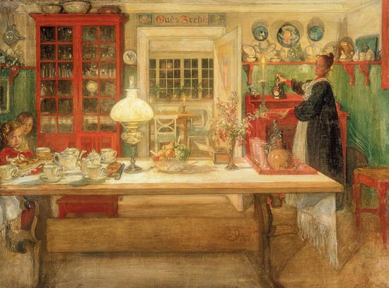 Getting Ready for a Game from Carl Larsson