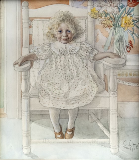 Portrait of Inga-Maria Thiel from Carl Larsson