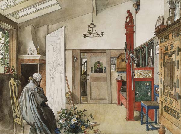 The Studio, from 'A Home' series from Carl Larsson