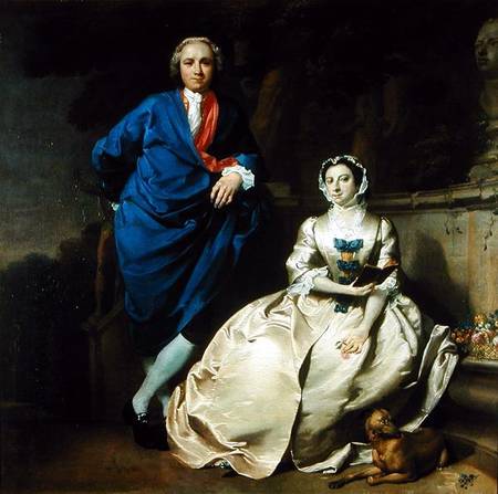 Portrait of George Michael Moser and his wife, Mary Moser from Carl Marcus Tuscher