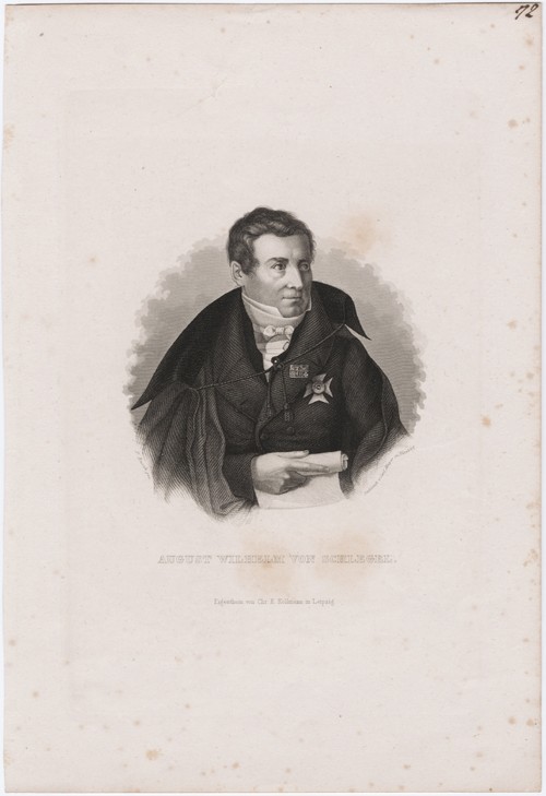August Wilhelm von Schlegel (1767-1845) from Carl Mayer