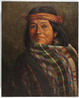 Kov-vai, San Filipi Pueblo (oil on canvas)