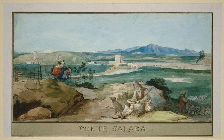 Landschaft bei Rom mit dem Ponte Salario from Carl Philipp Fohr