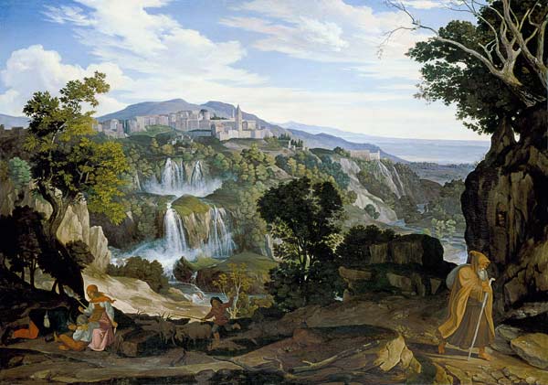 The waterfalls of Tivoli. from Carl Philipp Fohr