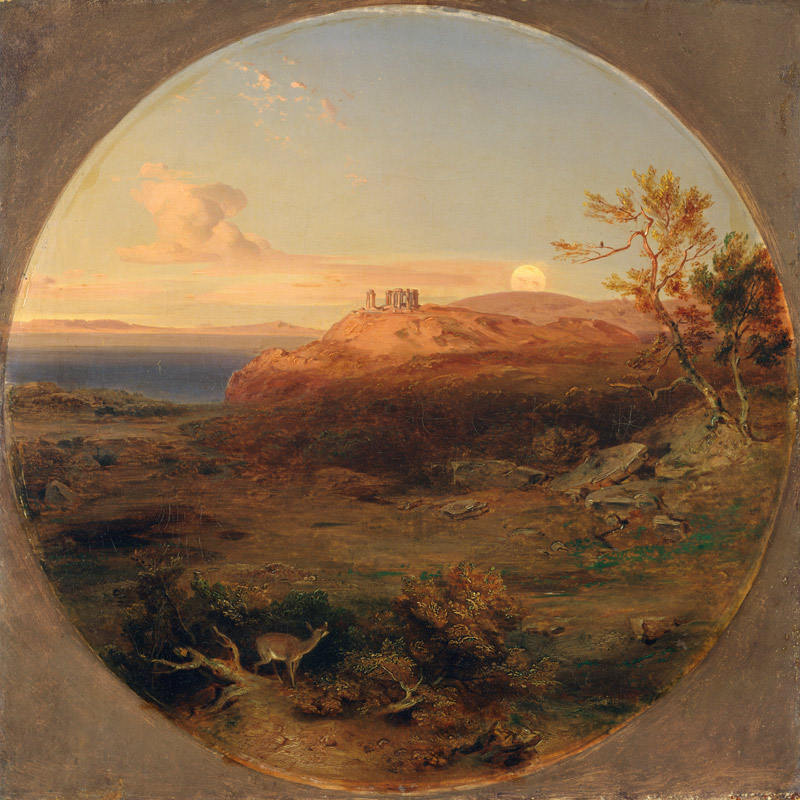 Greek Landscape on the Island of Aegina from Carl Rottmann