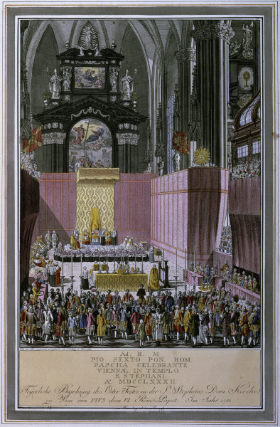 Vienna, St. Stephens, Pius VI from Carl Schütz