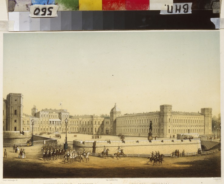 View of the Main Gatchina palace from Carl Schulz